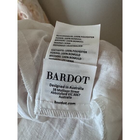 Bardot Women's Lilah Corset Midi Dress Floral Eyelet Sz L NWT $189 - Picture 14 of 14